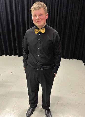 Taven Borcher is the first Lewiston Speech Student to earn a gold medal