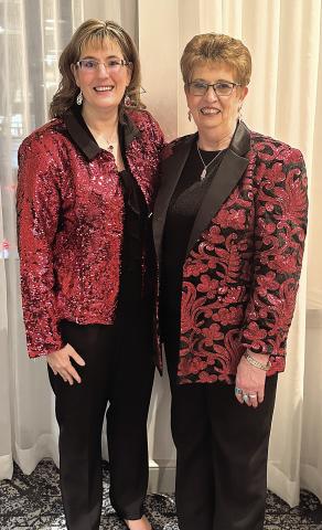 Guests of Boston University Joy Huber and Susie Huber in Boston