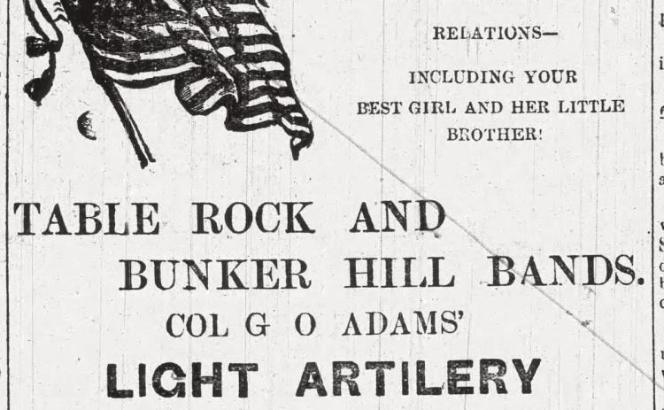In 1898, Captain Jennings did battle against Colonel Adams’ light artillery in a sham battle intended to “instill enthusiasm and patriotism” for the Fourth of July events at Table Rock This is how a man who had been through the hell of war dealt with life in a land of peace.
