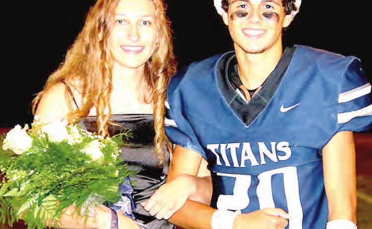 Humboldt Table Rock Steinauer’s Homecoming Royalty is Queen Ellie Schaardt and King Nic Knudson. photo courtesy of Lorrie Novak