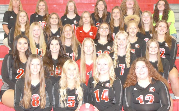 Members of the 2023 Pawnee City Volleyball