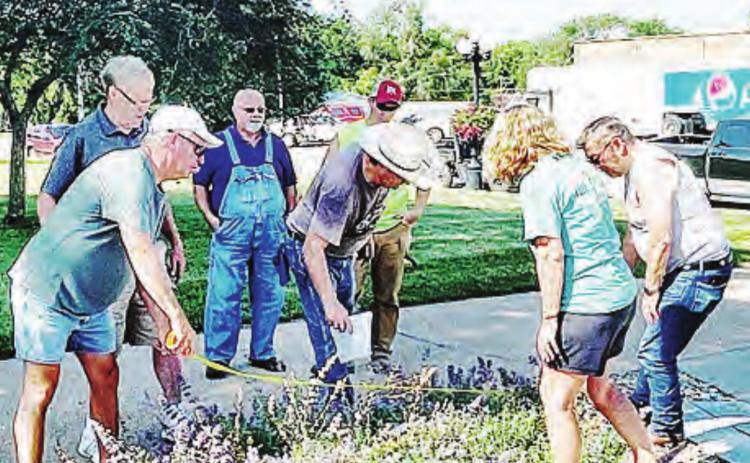 More granite slabs at Veterans Memorial