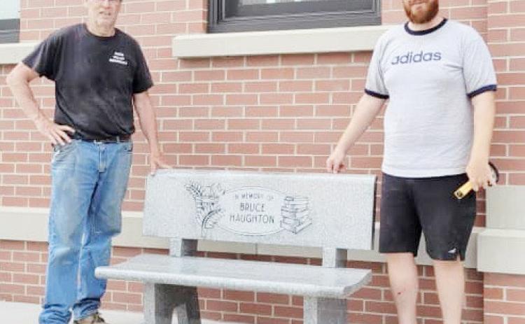 River Valley Memorials just finished installing the Bruce Haughton Memorial Bench.