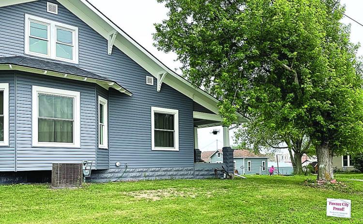 Thank you, Tyler and Taylor Gyhra, for helping Pawnee City look great! Some of you will remember when Harland and Loretta Keiser retired from their farm and moved to this home. It’s wonderful to see this place looking so nice again, like it did when Keisers owned it! Going further back in time, this was the home of Elmer Witte, an attorney in Pawnee City