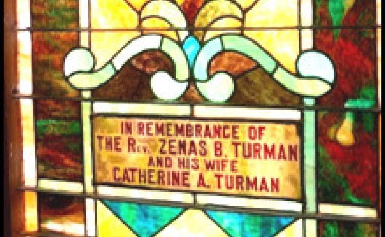 The Story Behind A Stained Glass Window At The Table Rock Methodist Church: Rev. Zenas Turman & His Wife Catherine. Part 1 Of 4-- A Minister Known For His Eccentricities, & His Bride