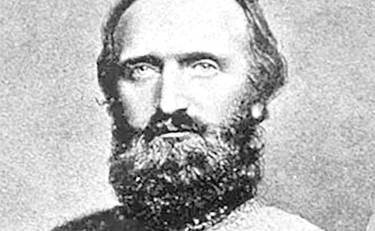 Famous general Thomas “Stonewall” Jackson, who commanded troops including the 23rd Virginia Infantry, with 17-year-iold R. P. Jennings. Jackson was one of Robert E. Lee’s most trusted generals.