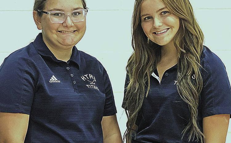 Members of the 2025 HTRS/P.C. Girls’ Golf team are from left: Kendall Freeman and Ava Meints.