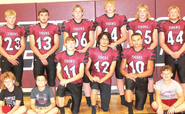 Members of the 2021 Lewiston football team