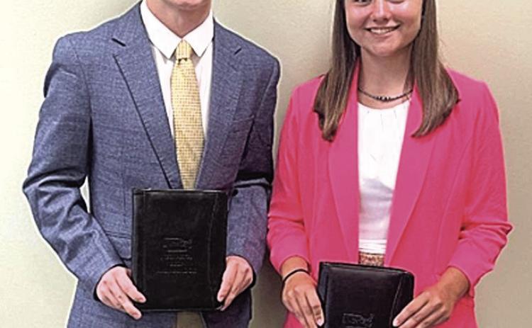 Pict. left to right: Spencer Walahoski and Leah Christen.