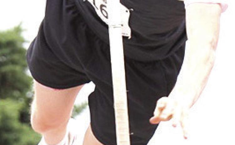 HTRS’ Brogan Dunlap clears 11’6” in the Class D boys’ Pole Vault event on Saturday. Photo courtesy of Stephanie Croston/Seward County Independent