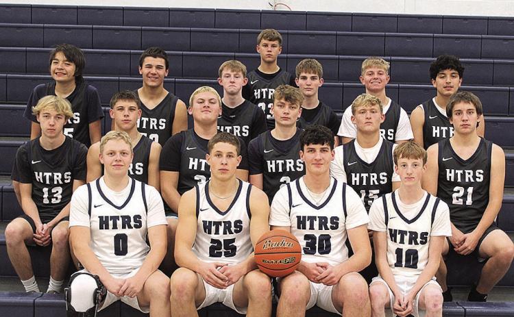 Members of the 2025-26 Humboldt Table Rock Steinauer Boys’ Basketball team are front, from left: Jonathan Koch, Emmett Glathar, Bennet Arth, Garrett Duryea. Second row: Axton Wamsley, Kameon Dettmann, Reed Shupp, Darius Bohling, Jake Davis, Nolan Taylor. Third row: Cristofer Wanek-Flores, Cole Hunzeker, Carson Duryea, Jack Hilgenfeld, Joshua Manning, Jayden Montelango. Back row: Preston Mezger. Not pictured: Justin Dunham, Michael Wanek-Flores.