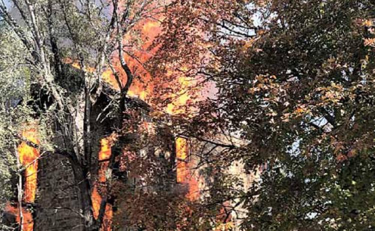 Historic Table Rock home burns