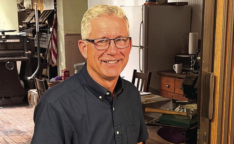 Ben Steffen, visiting the Humboldt Standard.