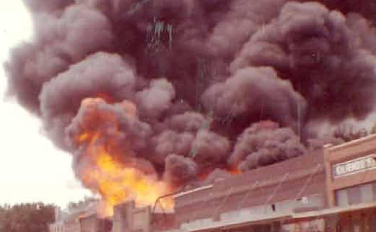 The July 2, 1963 fire in DuBois captured by Anna Lang.