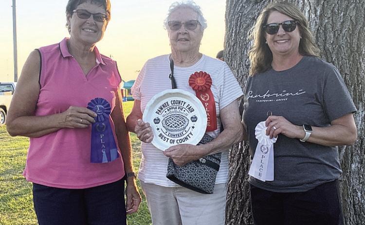 Results of the fair’s Apple Pie Contest