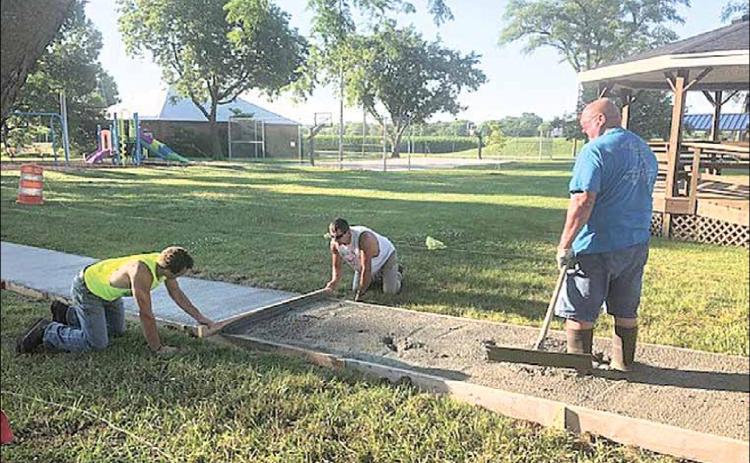 Steinauer has new park sidewalk