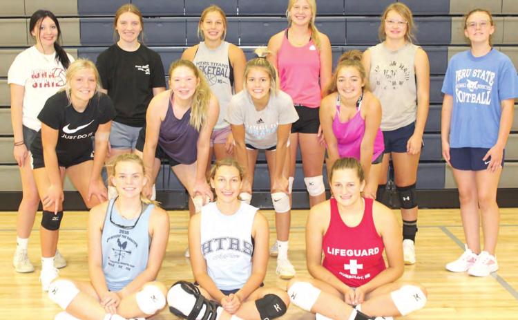 Members of the 2021 HTRS Volleyball team