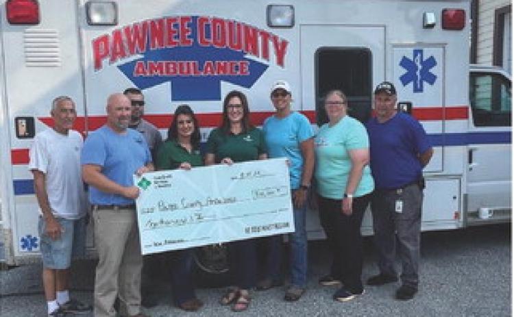 Pawnee County Medical Foundation Receives a $10,000 Grant for New Ambulance