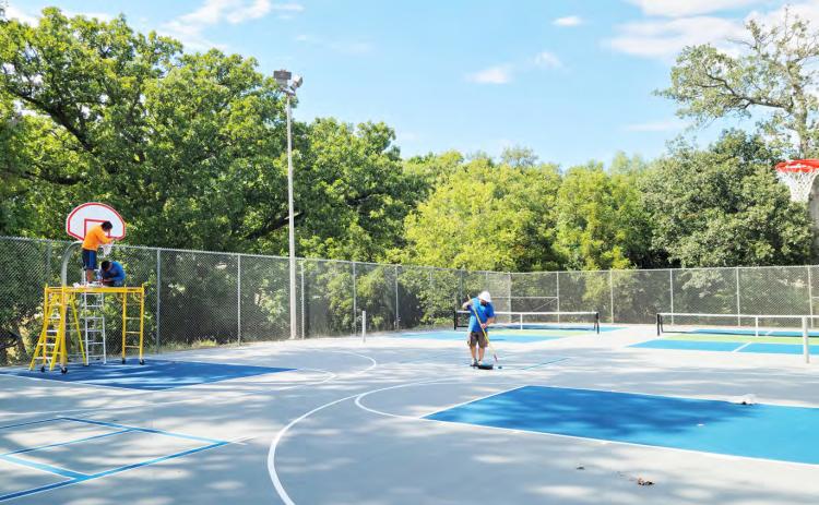 Tennis and Basketball Court Project is now finished
