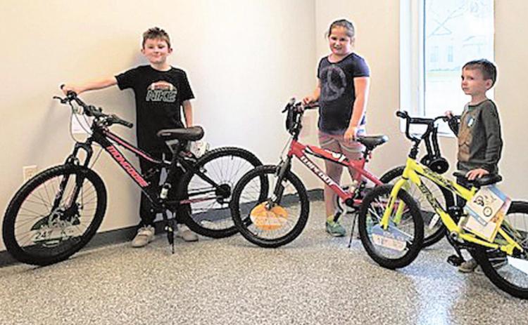 Winners of the DuBois bikes