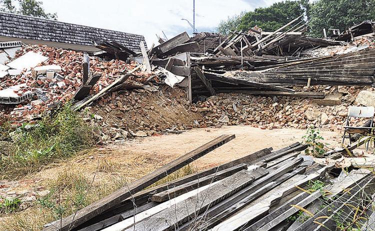 The saga of the collapsed building on G Street in Pawnee City will be over soon.Inline Construction out of Marysville, Kansas for $39,370 with a start date of November 1 or earlier and an end date of seven days after the start date.