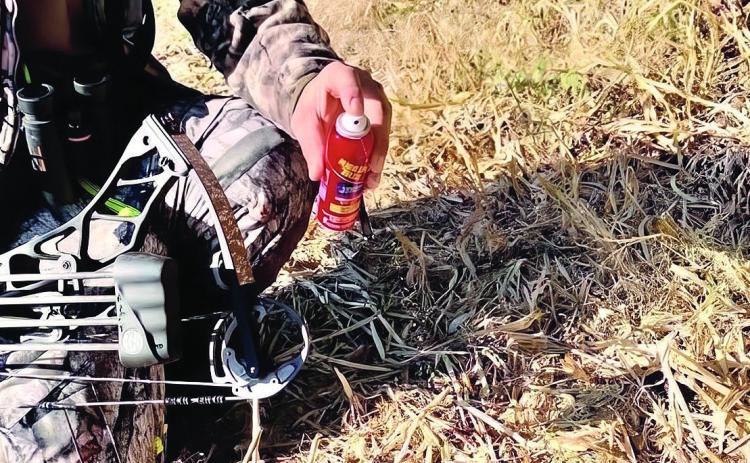 Scrapes sometimes go cold during the rut, but using buck scent can increase scrape activity