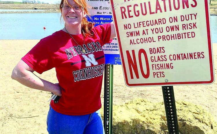 Emily Norman strikes a pose at Iron Horse Lake