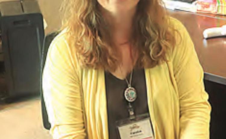 Ray Kappel/Republican Caralyn Friedly in her new office at PCAL.