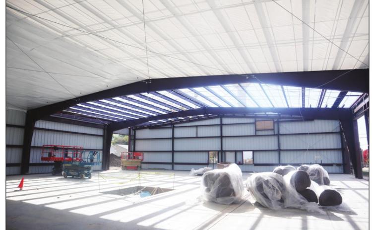 A look at the inside of the new fire hall under construction. Ray Kappel/Republican