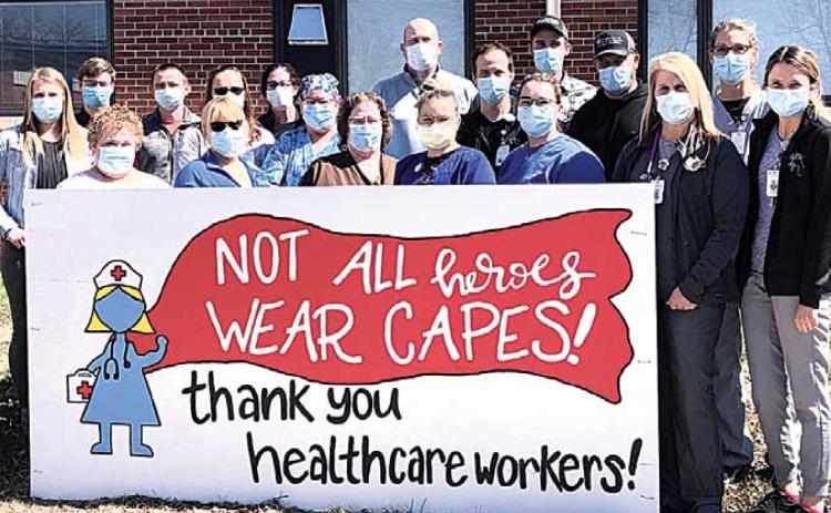 Special signs for healthcare workers