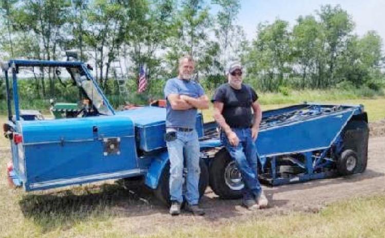 Ben and Troy Walters Jr. pictured with their sled