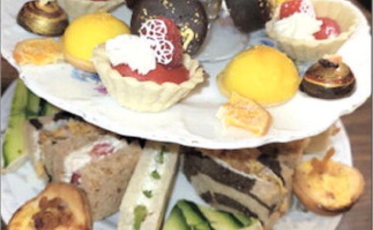 Table Rock Fancy Tea mean pasties served on anique china