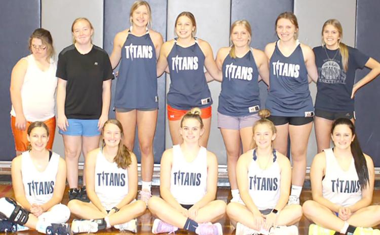 Members of the 2021-22 Humboldt Table Rock Steinauer Girls’ Basketball team are front, from left: Larissa Goings, Ellie Schaardt, Gracie Shafer, Alyssa Howe, Saydee Hardesty, Jacey Leech, Mikkayla Flynn. Back row left to right: Libby Standerford, Alyssa Askren, Macy Vrtiska, Laramie Glathar, Jaylie McNealy, Ashton Bredemeier, Avery Dierberger. Not pictured: Kaylee Jeralds, Hannah Koziol, Jaylyn Bohling.
