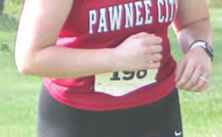 P.C.’s Kenadie Schmutz (right) competes at the JCC Invitational.