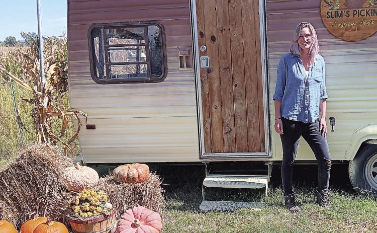 Laura Poskochil has created a new buisiness called Slim’s Pickins Pumpkin Patch just north of Pawnee City on Hwy 50