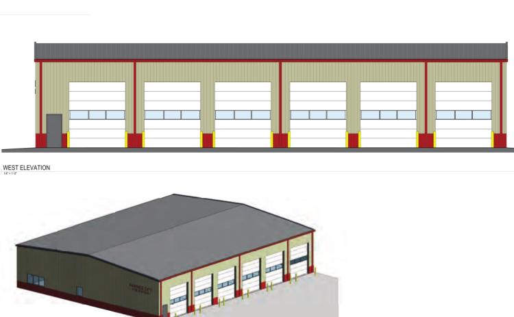 The new fire station that is planned.