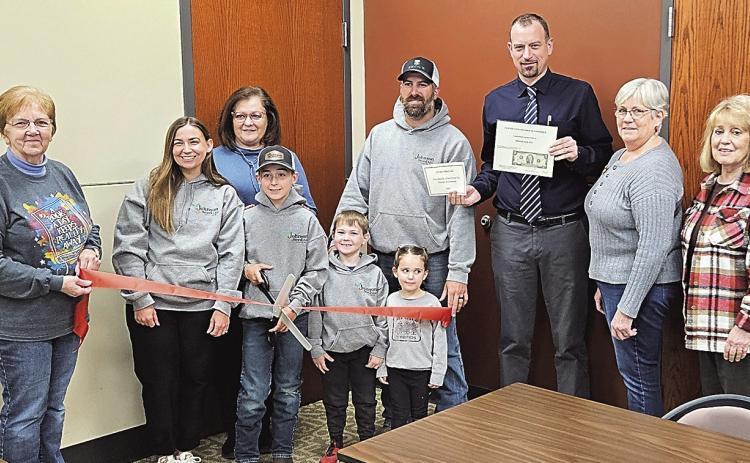 Johnson Seed, LLC L to R: *Lola Seitz, Cortney Johnson, *Cindy DeFreece, Rhett Johnson, Stetson Johnson, Brady Johnson, Rowan Johnson, *Brian Rottinghaus, *Gail Howard, *Linda Hinrichsen. * Chamber of Commerce representatives Owner