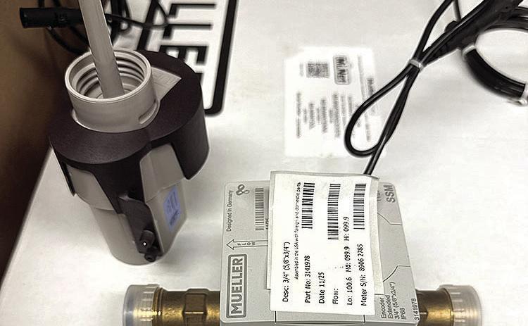 New water meters allow workers to check usage remotely