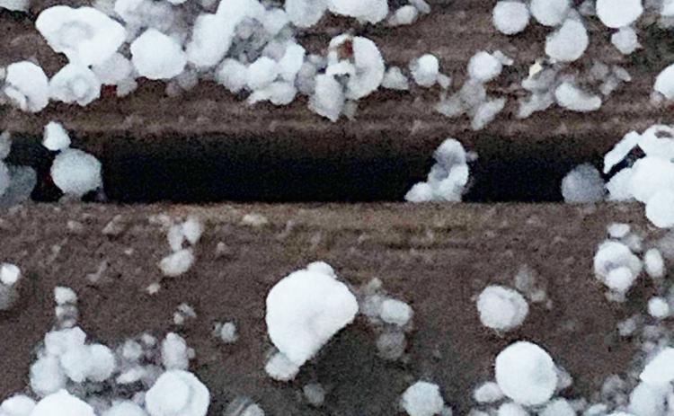 Hail and Rain for Pawnee Coutny