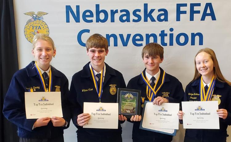 Pawnee City’s FFA team is back from State competition with a bunch of awards. Here are the results: