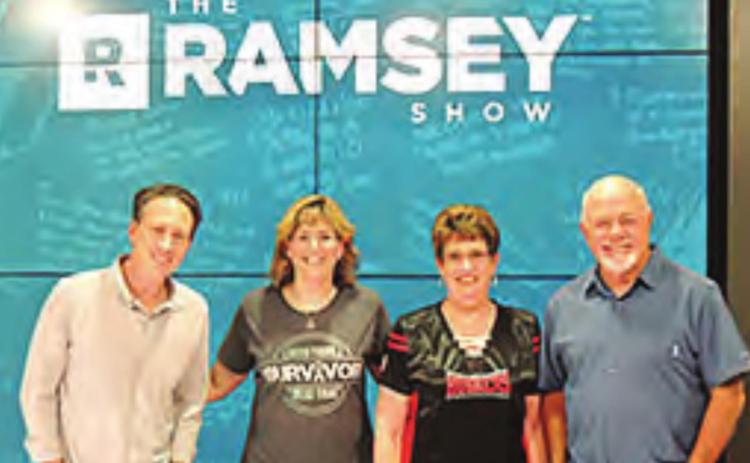 From left, Ken Coleman, Joy Huber, Susie Kreifel-Huber, and Dave Ramsey.