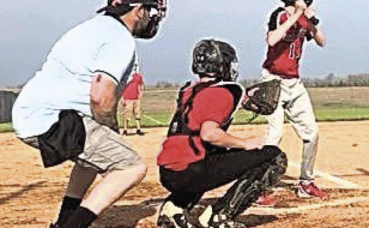 Playing ball in Pawnee City