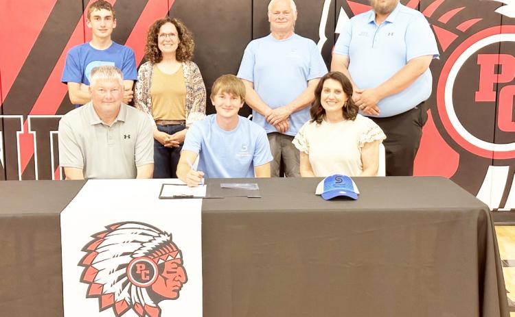 Front row Matt McHenry, Gavin McHenry, April McHenry Back row Norman McHenry, Mary Moser PC Trap Coach, SCC Assistant Coach Gonzo, SCC Head Coach Devin Garcia