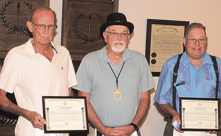 Left to Right: Don Reiman, Charlie Hatfield, and James Reed. photo by Ray Kappel