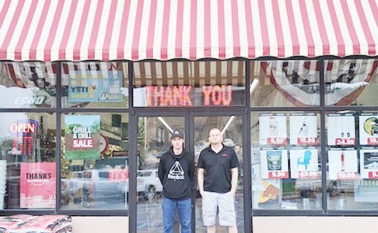 Glenn’sTrueValue - Pawnee City. Store manager is Ethan Petrashek (right) and RJ Hickey (left)