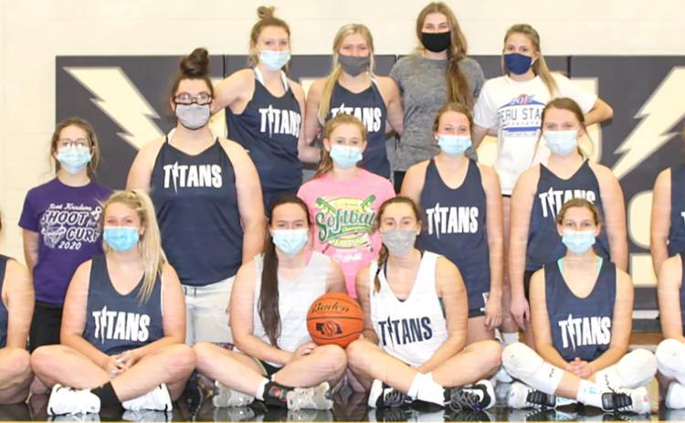 Members of the 2020-21 Humboldt Table Rock Steinauer Girls’ Basketball team are front, from left: Jacey Leech, Mikkayla Flynn, Tara Zimmerling, Natalie Novak, Ellie Schaardt, Aly Howe. Middle row: Jill Fankhauser, Larissa Goings, Saydee Hardesty, Gracie Shafer, Ashton Bredemeier, Jaylyn Bohling. Back row: KayLee Jeralds, Jaylie McNealy, Lauren Schaardt, Avery Dierberger. Not pictured: Katilyn Glathar, Libby Standerford, Hannah Koziol.