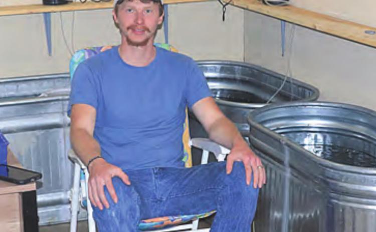 Kenneth Klepper inside his bait shop at 508 4th St. Pawnee City. Ray Kappel/Republican