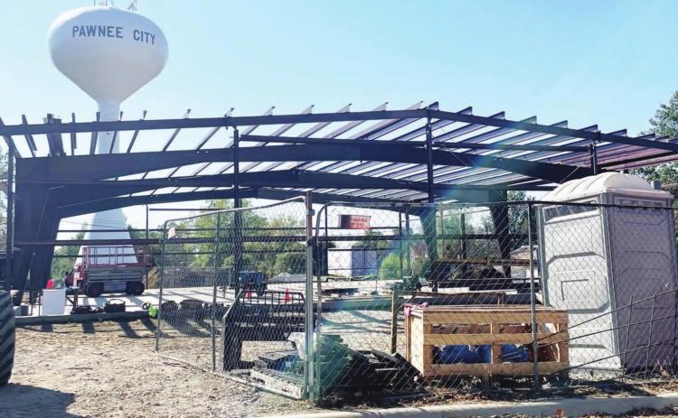 This is the new fire hall going up.