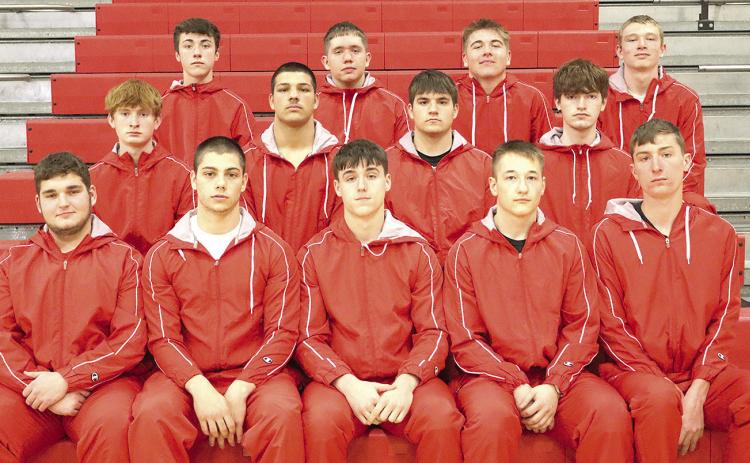 Members of the 2025 Pawnee City Boys’ Track team are front, from left: Mason Fisher, Anthony Kling, Jett Farwell, Jesse McLaughlin, Drew Menninga. Second row: Colin Fender, Atreyu Kling, Dylan Layne, Dante Bassinger. Back row: Jordan Wernimont, Justin Baehr, Gauge Schuetz, Payton Rose. Not pictured: Dawson Wilkinson, Ashton Manges.