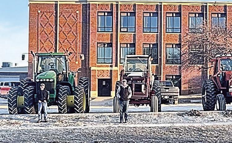 Pawnee City FFA Drive Your Tractor to School Day